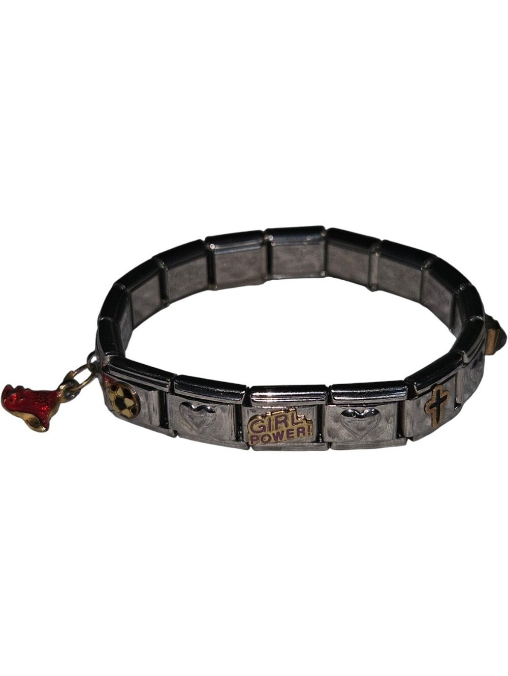 Y2K Persona Links Stainless Steel Interchangeable Charm Bracelet